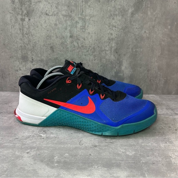Nike Metcon 2 Sneakers 819899-464 Mens sz 9 - black/blue - Picture 1 of 7